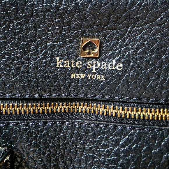Kate Spade Black Satchel Pebbled Leather - Picture 12 of 12